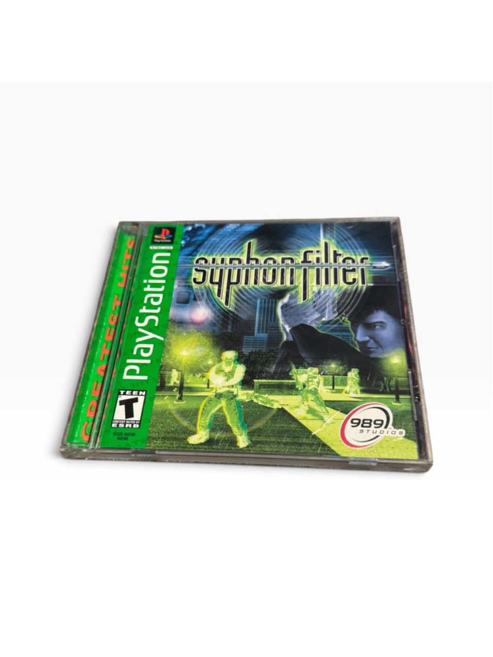 Syphon Filter PlayStation 1 Og Video Game Black Green One Size